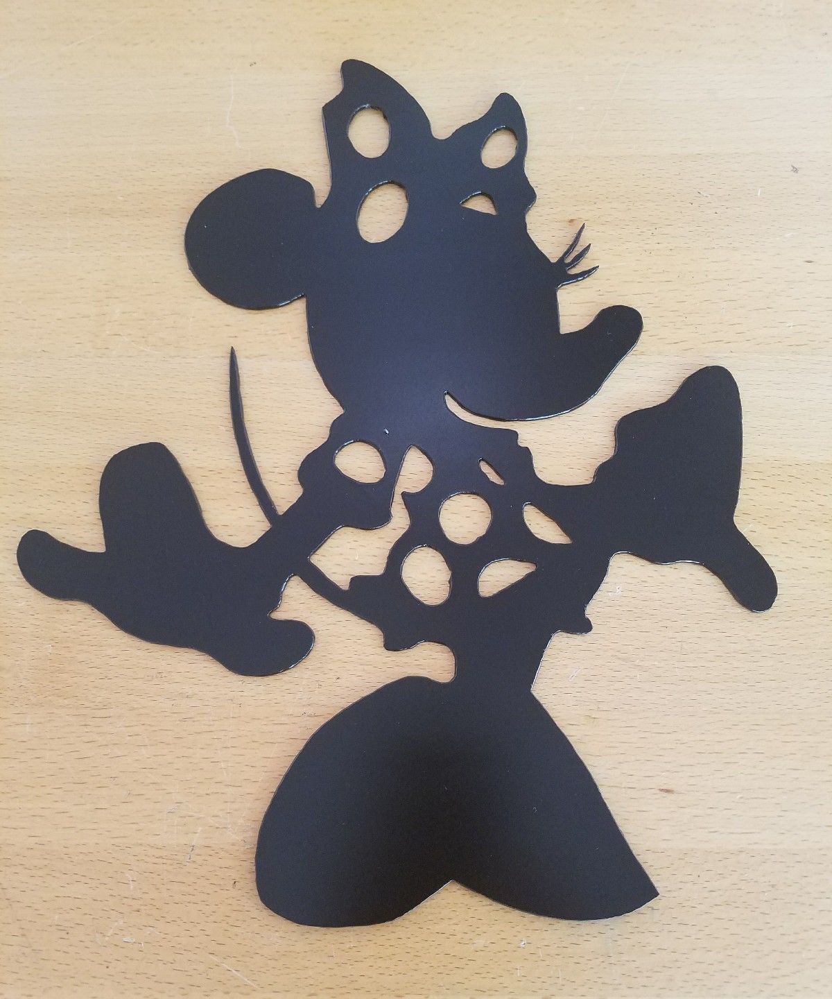 Minnie Mouse metal wall art plasma cut sign gift idea 