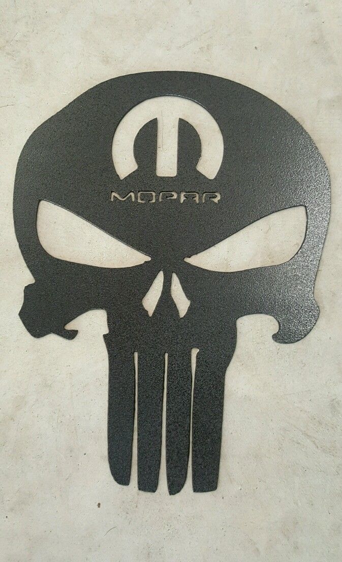 Punisher skull metal wall art plasma cut decor military gift idea 