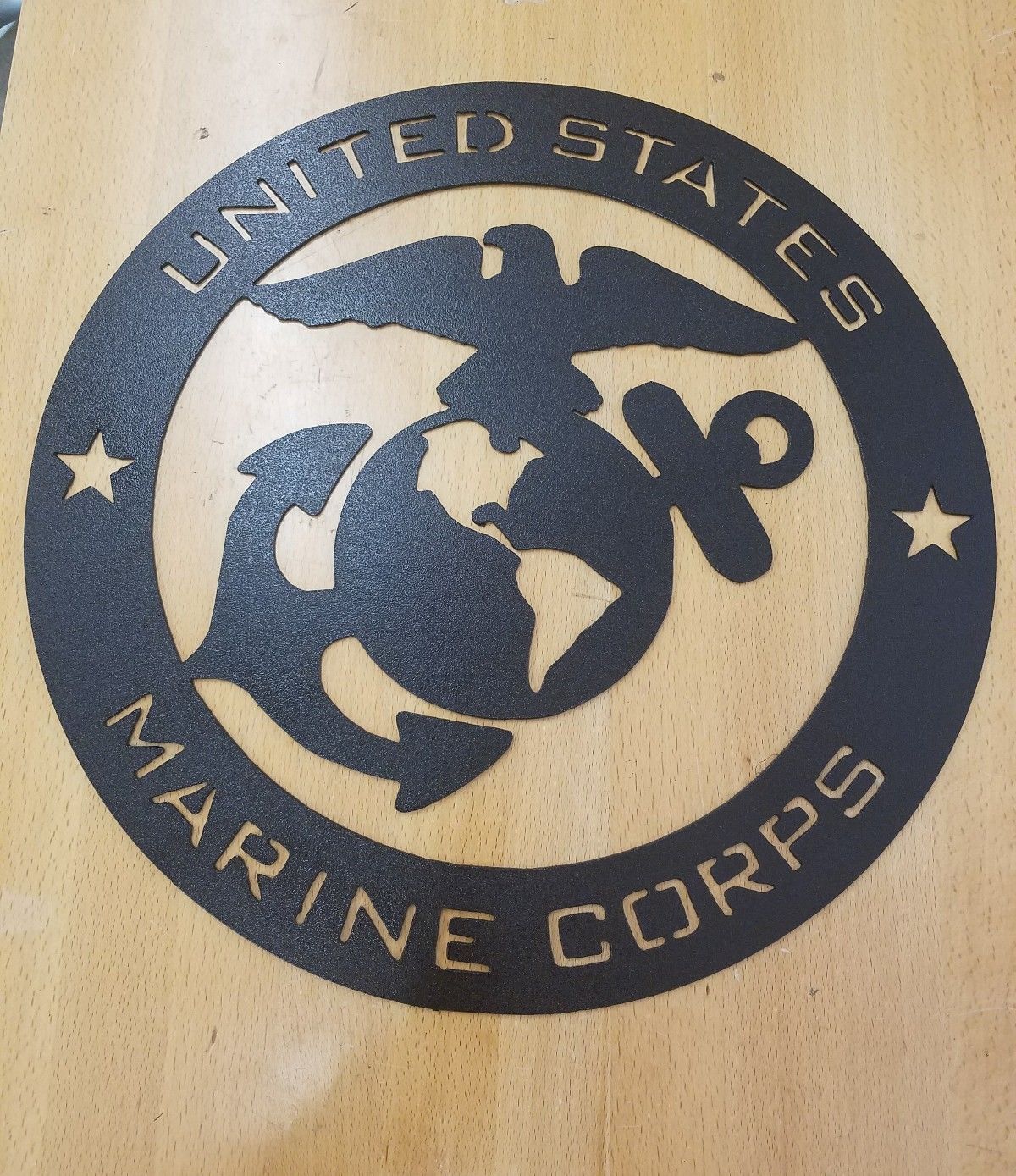 Sm USMC EGA Marines Metal Art Wall Sign Christmas Gift Idea OFFICIALLY LICENSED 