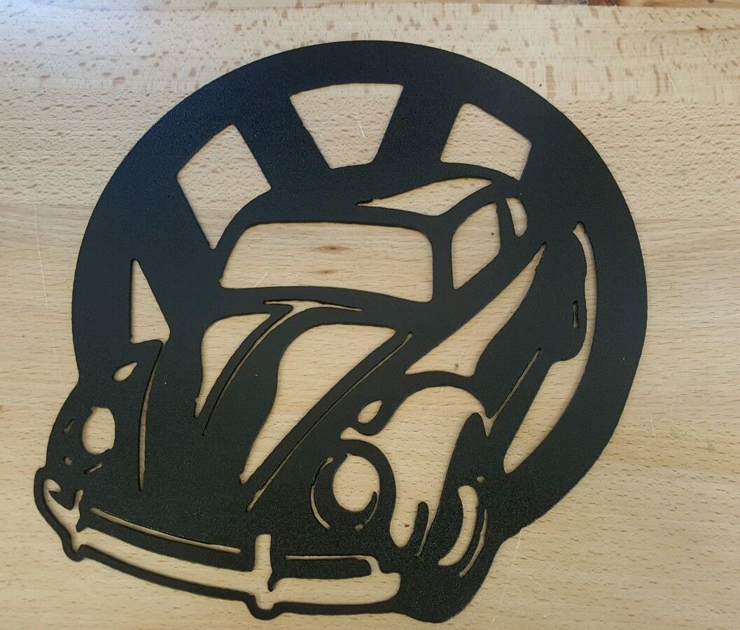 Volkswagen Beetle Metal Wall Sign Paint Splat VW Gift Decor Licensed 30x40 50628 